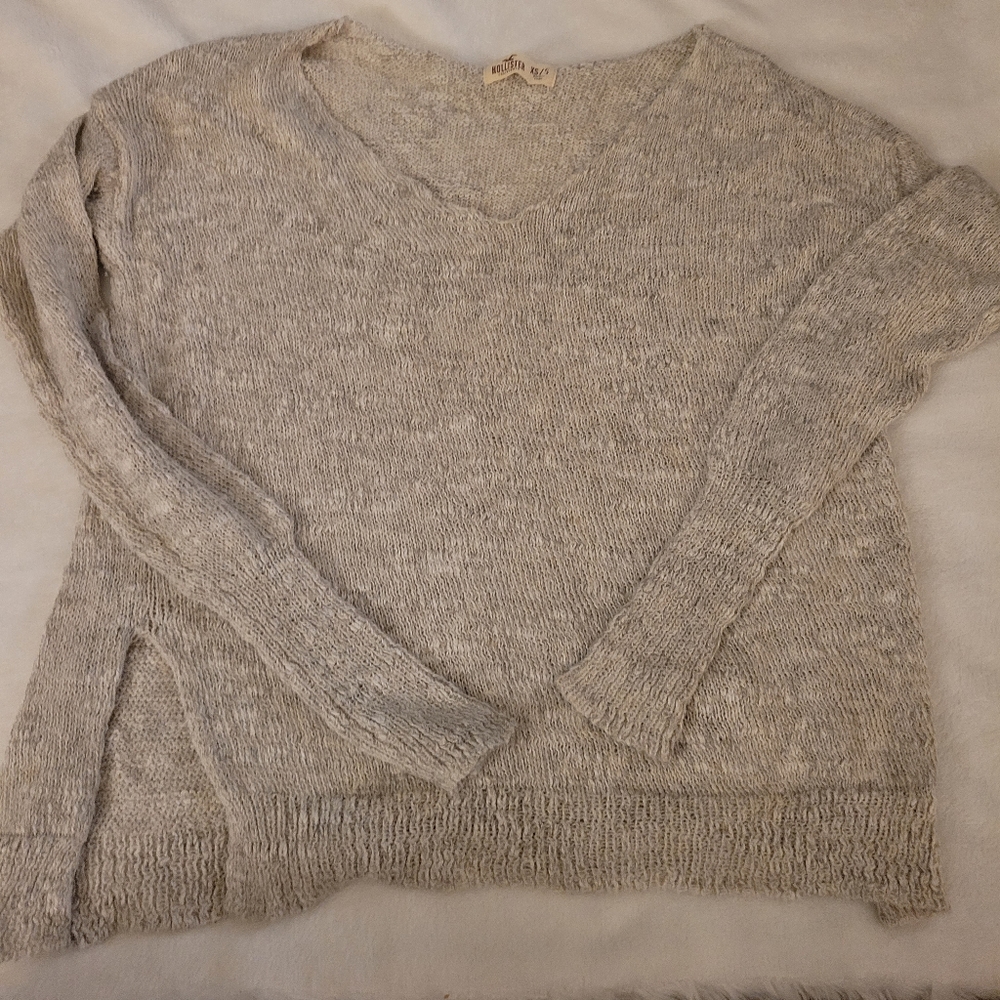 Hollister Grey Women's Sweater - Size XS